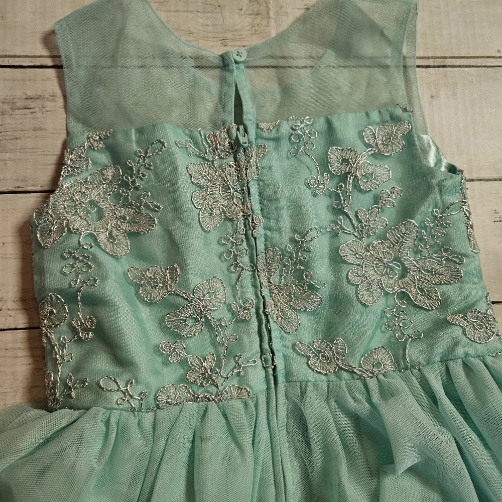 Childrens Place‎ Teal Special Occassion Dress Size 6 Spring Easter Tulle